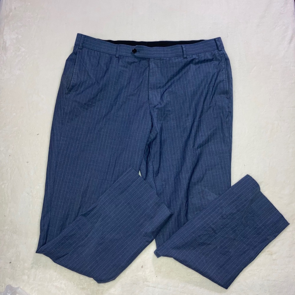 Brooks Brothers Regent Fit Blue Pinstripe Wool Blend Dress Pants‎ Mens 40x32